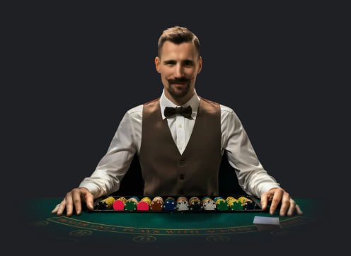 Pemain menikmati permainan live casino dengan dealer profesional